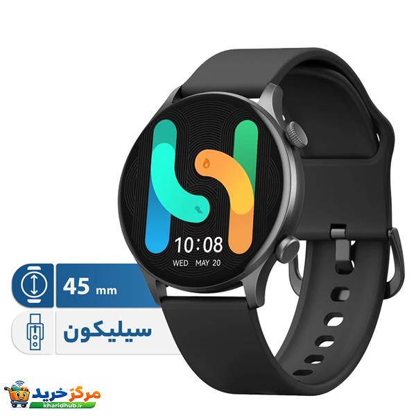 ساعت هوشمند 45 میلی متری هایلو مدل Solar Plus با بند سیلیکونی