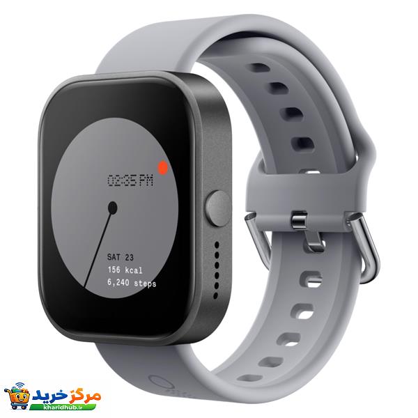 ساعت هوشمند ناتینگ مدل  Nothing CMF Watch Pro دارای قابلیت های صفحه نمایش رنگی، صفحه نمایش لمسی، کنترل سطح اکسیژن خون بند سیلیکون