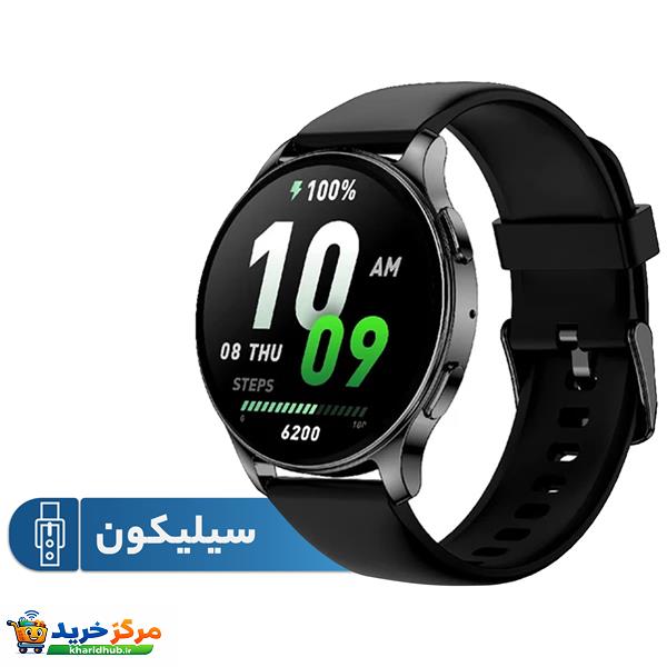 ساعت هوشمند امیزفیت مدل Pop 3R دارای قابلیت های کنترل موسیقی (Music Player)، قابلیت مکالمه از طریق بلوتوث بند سیلیکون