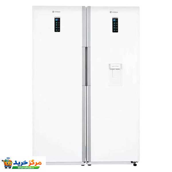 یخچال و فریزر دوقلو 38 فوت اسنوا مدل SRDi/SFDi-M210GW