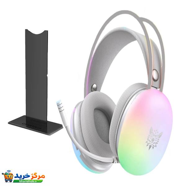 هدست گیمینگ اونیکوما مدل X25 RGB به همراه پایه نگهدارنده