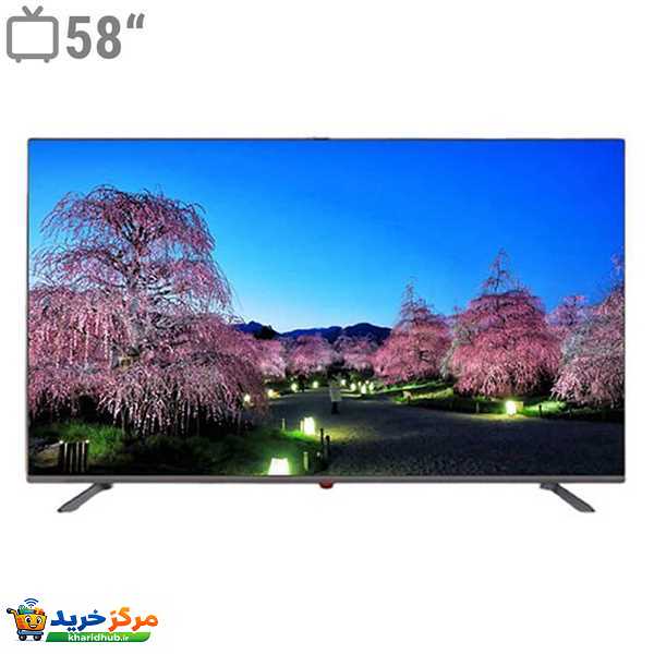 تلویزیون 58 اینچ کیو ال ای دی هوشمند جی وی سی مدل QLT58N100