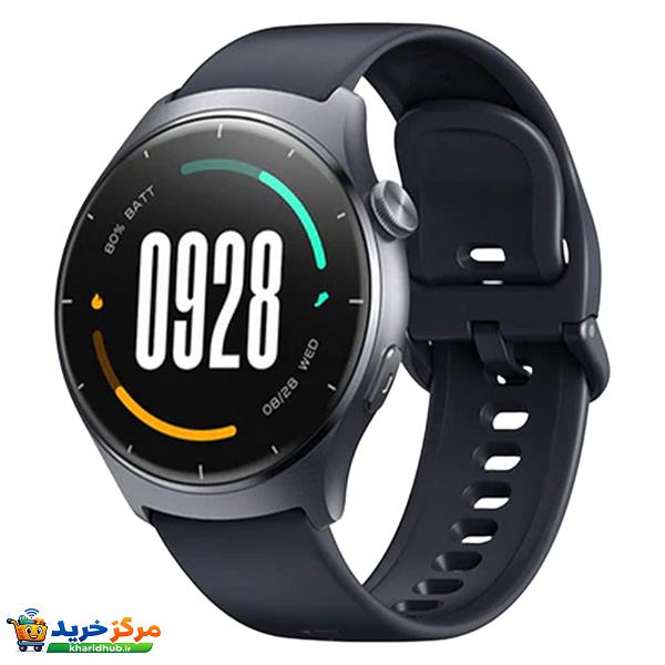 ساعت هوشمند میبرو مدل Watch Lite 3 مناسب برای ورزش، روزمره، رسمی، دارای قابلیت‌های صفحه نمایش رنگی و لمسی، قابلیت مکالمه از طریق بلوتوث، بند چرم، فرم صفحه دایره