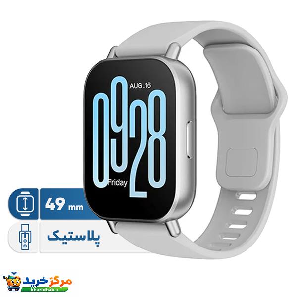 ساعت هوشمند شیائومی مدل Redmi Watch 5 Active دارای قابلیت های قابلیت مکالمه از طریق بلوتوث، قابلیت تغییر طرح ساعت یا تم بند پلاستیک