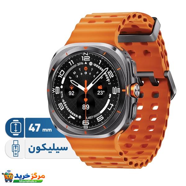 ساعت هوشمند سامسونگ مدل Galaxy Watch Ultra دارای قابلیت های کنترل موسیقی (Music Player)، قابلیت مکالمه از طریق بلوتوث، قابلیت تغییر طرح ساعت یا تم، صفحه همیشه روشن (Always-on Display)، پشتیبانی از دستیار صوتی بند سیلیکون