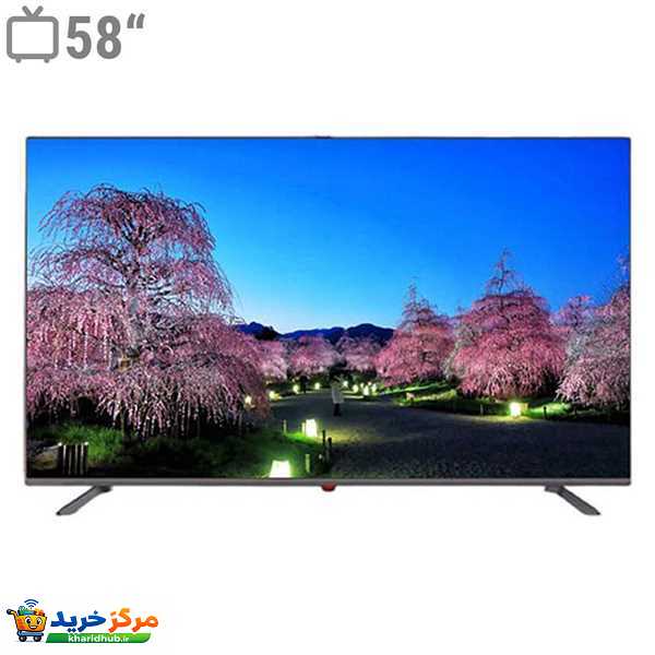 تلویزیون 58 اینچ ال ای دی هوشمند جی وی سی مدل LT58N100