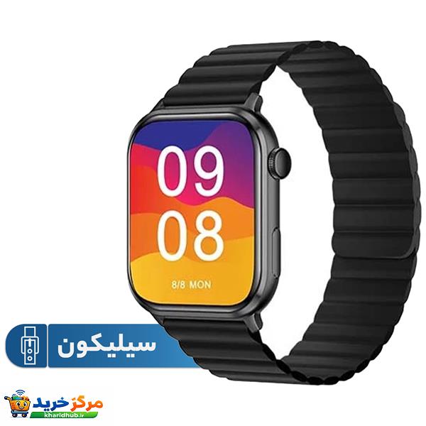ساعت هوشمند آی می لب مدل IMILAB W02 دارای قابلیت های صفحه نمایش رنگی، صفحه نمایش لمسی، کنترل موسیقی (Music Player)، کنترل سطح اکسیژن خون، قابلیت مکالمه از طریق بلوتوث بند سیلیکون