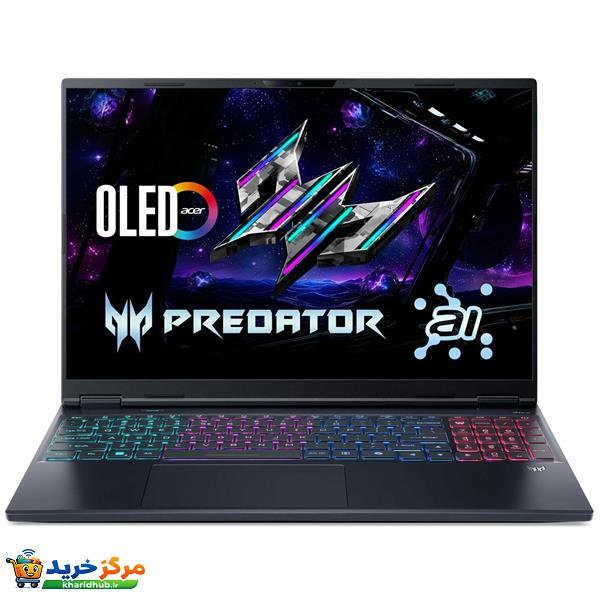 لپ تاپ 16 اینچی ایسر مدل Predator Helios Neo 16S AI PHN16S-71-98RF-Core Ultra 9 275HX-32GB DDR5 6400MHz-1TB SSD-RTX5070Ti 12GB-OLED QHD 240Hz