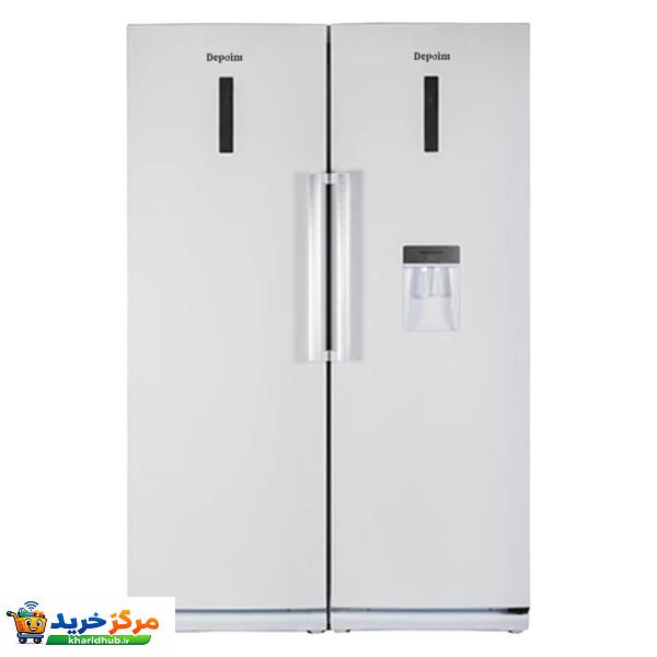 یخچال و فریزر دوقلو 40 فوت دیپوینت مدل  NF14-D5iU-W/NR14-D5iU-W