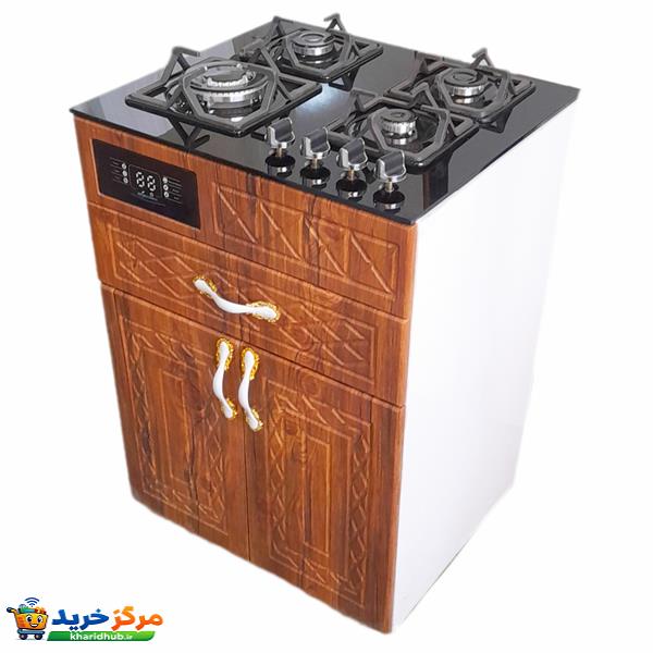 اجاق گاز 4 شعله هاکان مدل چهار شعله دو درب HBM5