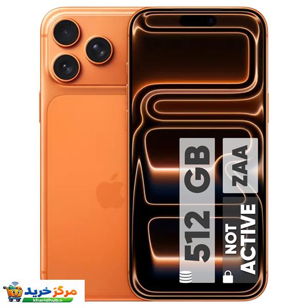 گوشی موبایل اپل مدل iPhone 17 Pro Max ZAA تک سیم کارت + eSim ظرفیت 512 گیگابایت و رم 12 گیگابایت - نات اکتیو
