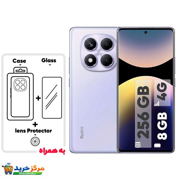 گوشی موبایل شیائومی مدل Redmi Note 14 Pro 4G دو سیم کارت ظرفیت 256 گیگابایت و رم 8 گیگابایت - به همراه یک عدد قاب، محافظ صفحه نمایش و محافظ لنز دوربین