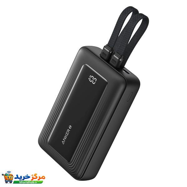 پاوربانک انکر مدل A1681 ظرفیت 20000 میلی آمپر ساعت به همراه کابل لایتنیگ و کابل USB Type-C