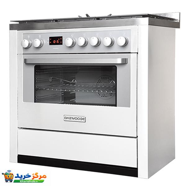 اجاق گاز فر دار پنج شعله دوو مدل DGC5-2102N