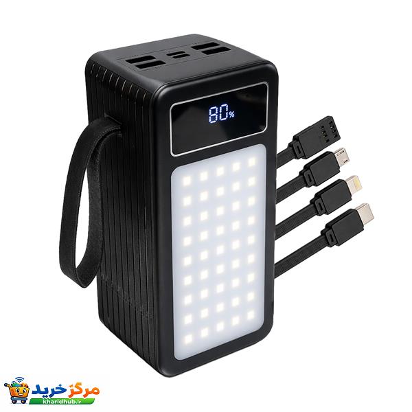 پاوربانک 22.5 وات پی زد ایکس مدل V89s PD Fast Charge ظرفیت 50000 میلی‌آمپرساعت