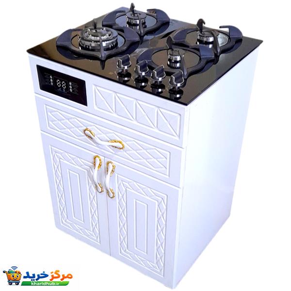اجاق گاز 4 شعله هاکان مدل دو درب با ترموکوپل _HTH-PADYSNY_TERMOKOPL