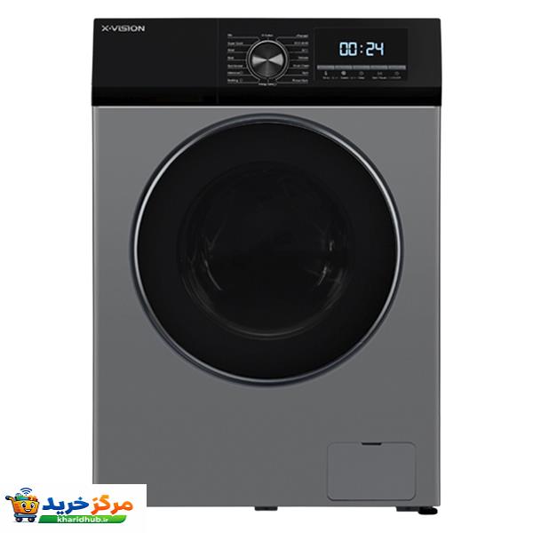 ماشین لباسشویی اتوماتیک ایکس ویژن مدل TP82-BSD ظرفیت 8 کیلوگرم