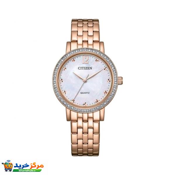 ساعت مچی عقربه‌ای کوارتز زنانه سیتی زن مدل EL3108-53D
