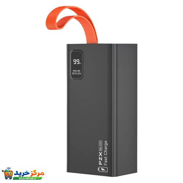 پاوربانک پی زد ایکس مدل V78 Fast Charge 22.5W ظرفیت 40000 میلی آمپر ساعت