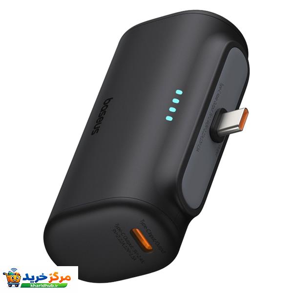 پاوربانک 20 وات باسئوس مدل Compact Fast Charging Type-C Edition ظرفیت 5000 میلی آمپر ساعت