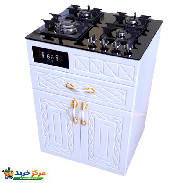 اجاق گاز 4 شعله هاکان مدل اجاق گاز چهار شعله دو درب_HT_M6