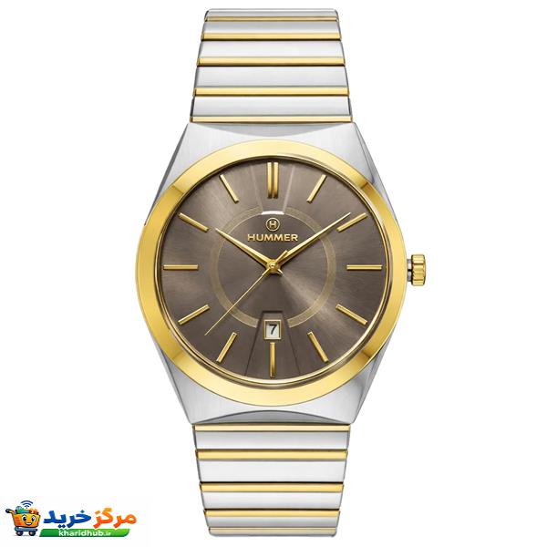 ساعت مچی عقربه‌ای کوارتز مردانه هامر مدل موتور ژاپن قفل مخفی کد 814G-C5