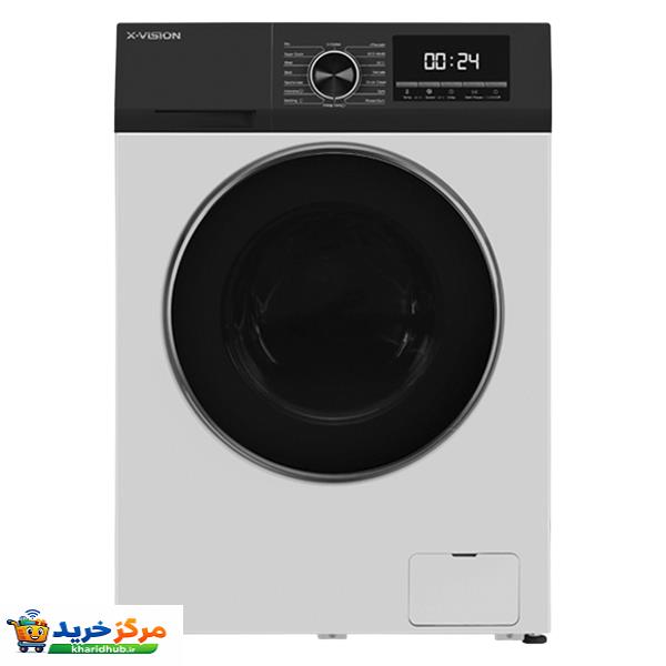 ماشین لباسشویی اتوماتیک ایکس ویژن مدل TP82-BWD ظرفیت 8 کیلوگرم