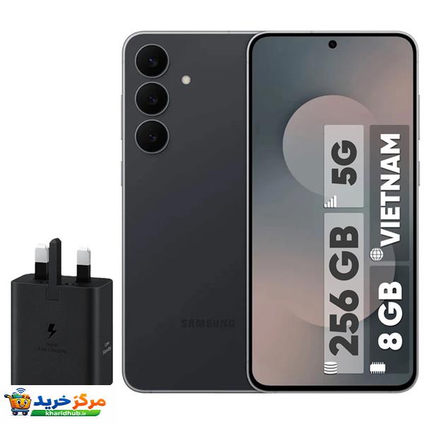 گوشی موبایل سامسونگ مدل S25 FE دو سیم کارت ظرفیت 256 گیگابایت و رم 8 گیگابایت - ویتنام - به همراه شارژر 45 وات سامسونگ