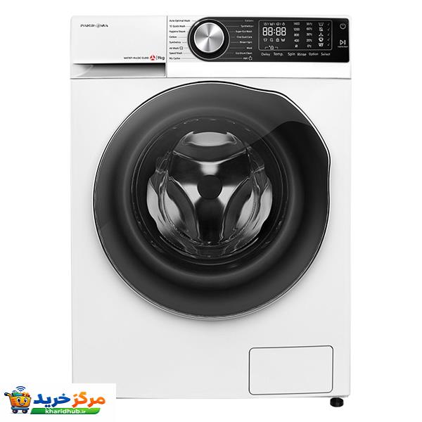 ماشین لباسشویی پاکشوما مدل BWF 40807 WT ظرفیت 8 کیلوگرم