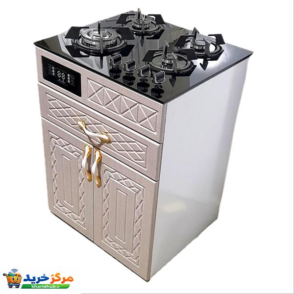 اجاق گاز 4 شعله هاکان مدل دو درب با ترموکوپل