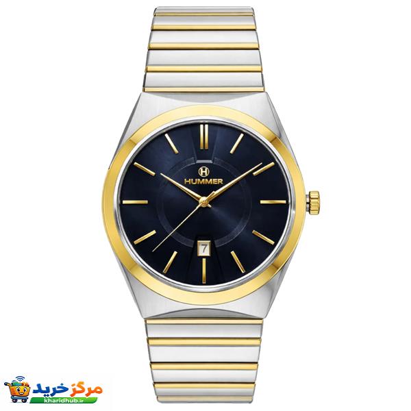 ساعت مچی عقربه‌ای کوارتز مردانه هامر مدل موتور ژاپن قفل مخفی کد 814G-C6