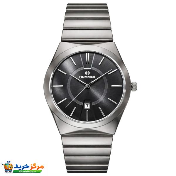 ساعت مچی عقربه‌ای کوارتز مردانه هامر مدل موتور ژاپن قفل مخفی کد 814G-C4