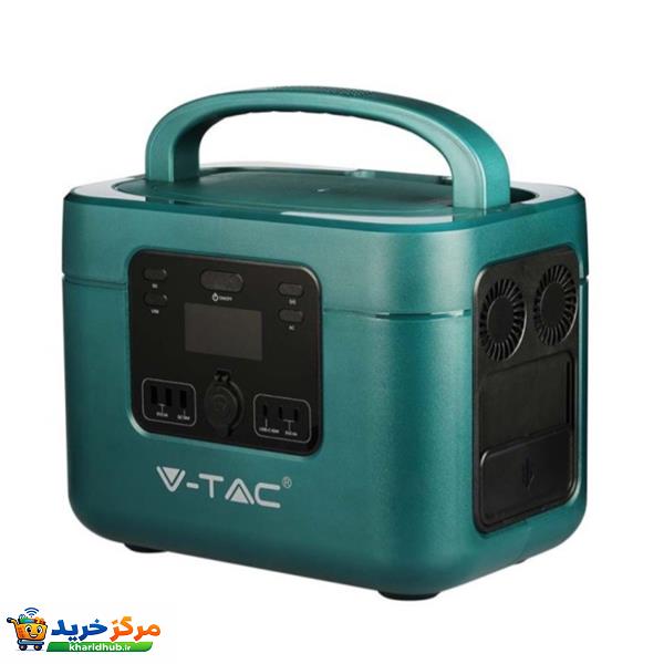 پاور استیشن قابل حمل V-TAC 1000W مدل VT-1001 با ظرفیت باتری ۳۲۸ هزار میلی آمپر ساعت