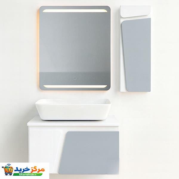ست کابینت و روشویی دیواری مدل ویتا به همراه آینه