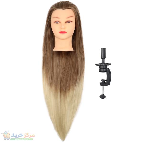 مانکن شینیون و بافت مو تیناویگ کد MM-80CM-OMBR به همراه پایه