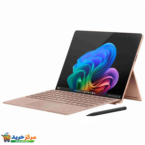 تبلت 13 اینچی مایکروسافت مدل Surface Pro 11-Snapdragon X Plus LCD ظرفیت 512 گیگابایت و رم 16 گیگابایت به همراه کیبورد Surface Pro Copilot و قلم Slim Pen 2