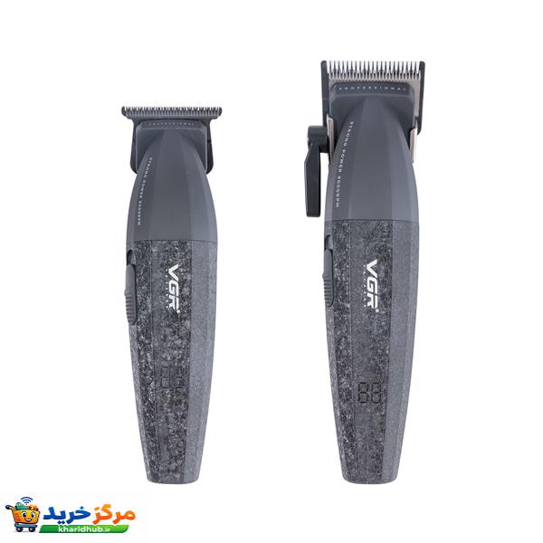 ست ماشین اصلاح موی سر و صورت وی جی ار مدل V-640 بسته 2 عددی