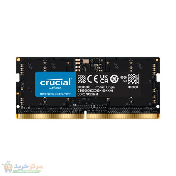 رم لپ‌تاپ DDR5 تک کاناله 16 گیگابایت 5600 مگاهرتز کروشیال مدل CT16 با تایمینگ CL46