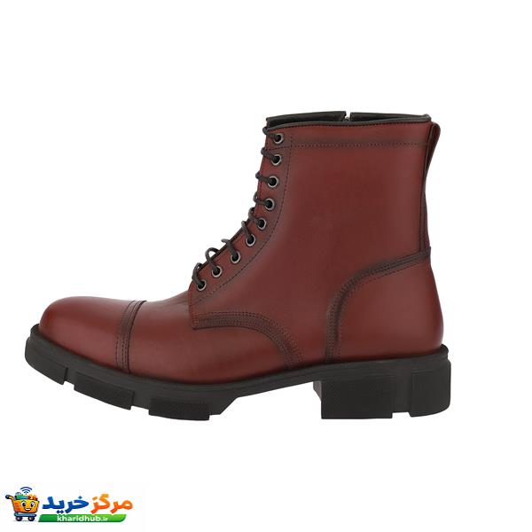 نیم بوت مردانه چرم مشهد مدل J6145-042