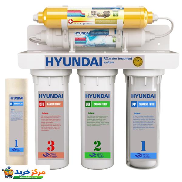 دستگاه تصفیه کننده آب هیوندای مدل HU-5s به همراه فیلتر تصفیه آب مدل hu-pp