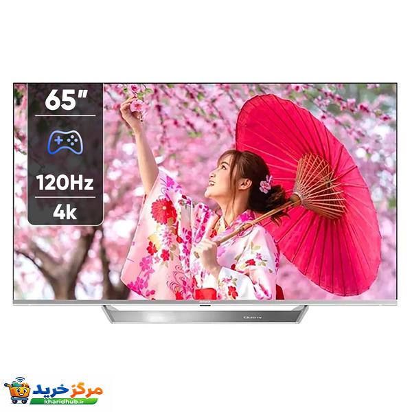 تلویزیون 65 اینچ کیو ال ای دی هوشمند آیوا مدل ZQ-GX5D65UHD