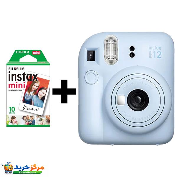 دوربین عکاسی چاپ سریع فوجی فیلم مدل Instax Mini 12 به همراه فیلم