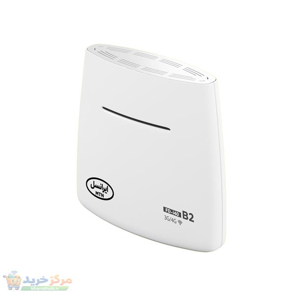 مودم همراه ایرانسل مدل FD-i40 B2 بی‌سیم 4G با پشتیبانی 32 کاربر، درگاه LAN، قابلیت استفاده خانگی و اداری، منبع انرژی آداپتور برق، به همراه بسته اینترنت 30 گیگابایتی هدیه