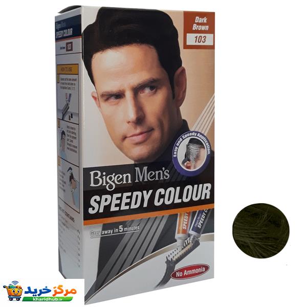 کیت رنگ مو بیگن سری Speedy Colour شماره 103 حجم 40 میلی لیتر رنگ قهوه ای تیره
