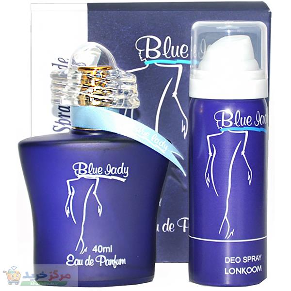ادو پرفیوم زنانه لنکوم مدل Blue Lady حجم 40 میلی لیتر به همراه اسپری مدل Blue Lady حجم 50 میلی لیتر