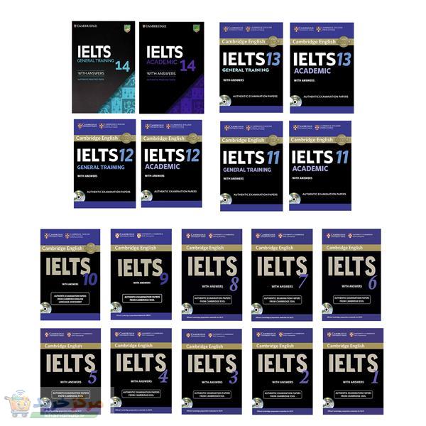 کتاب CAMBRIDGE ENGLISH IELTS اثر جمعی از نویسندگان انتشارات CAMBRIDGE مجموعه 18 جلدی