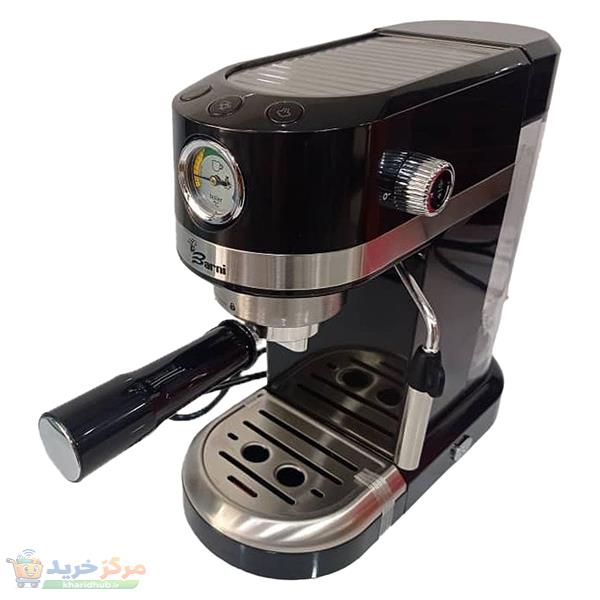 اسپرسوساز 1000 میلی‌لیتری بارنی مدل BI 7007، مناسب تهیه اسپرسو، کاپوچینو، لاته، کافه ماکیاتو و موکا، سینی چکه گیر