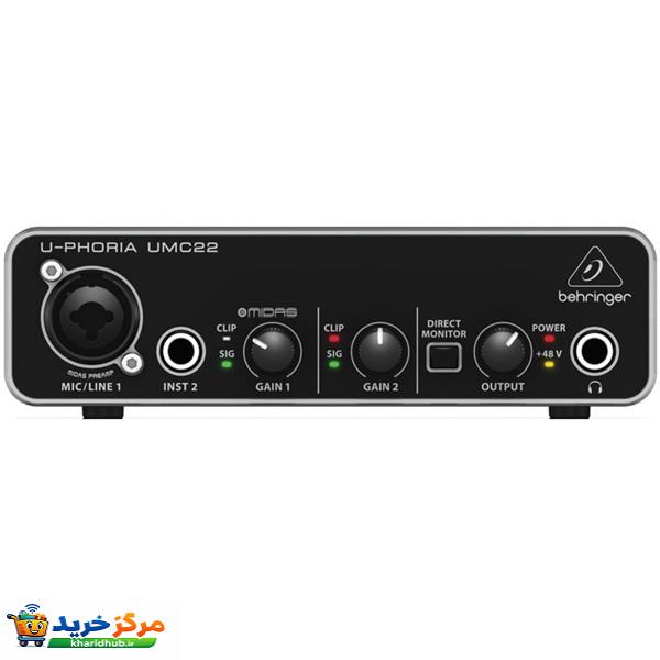 کارت صدای استودیو بهرینگر مدل UMC22