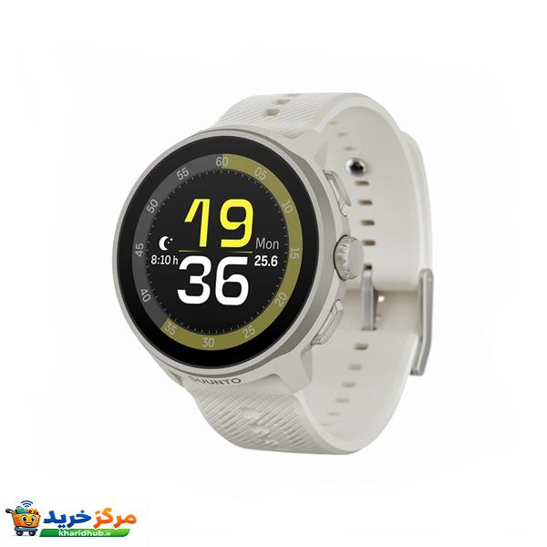 ساعت هوشمند 46 میلی متری سونتو مدل Suunto Run Frost Gray کد SS051273000 با بند سیلیکونی