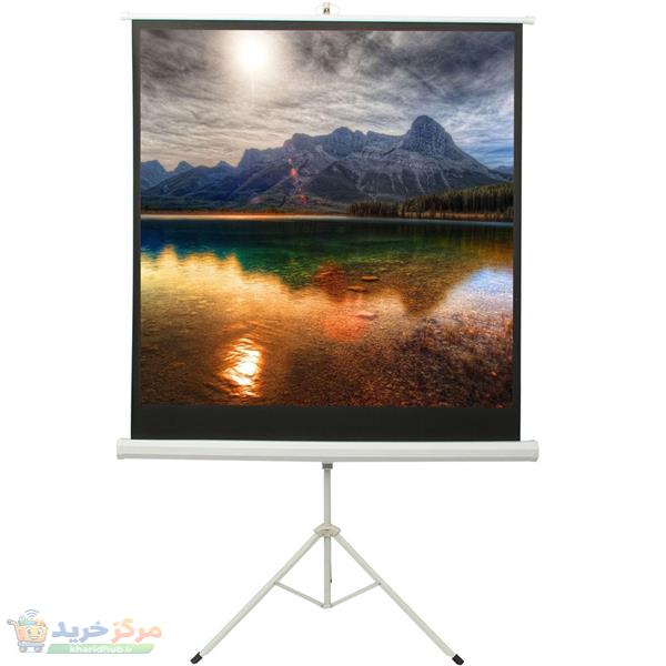 پرده نمایش پایه دار پروژکتور اسکوپ پارچه عالی سایز 200x200